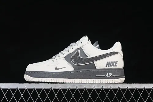 All categories Nk Air Force 1 Air Force series Nk Air Force 1 Low Air Force low-top Nike Air Force 1'07 Low off-white and dark gray Air Force 1 low-top casual sneakers SM6668-107